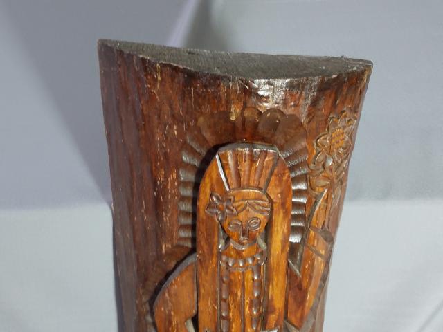 Statuie lemn decoratiuni rustice antice vintage retro obiecte de colectie rustice antichitati