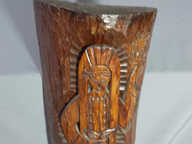 Statuie lemn decoratiuni rustice antice vintage retro obiecte de colectie rustice antichitati