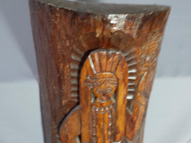 Statuie lemn decoratiuni rustice antice vintage retro obiecte de colectie rustice antichitati