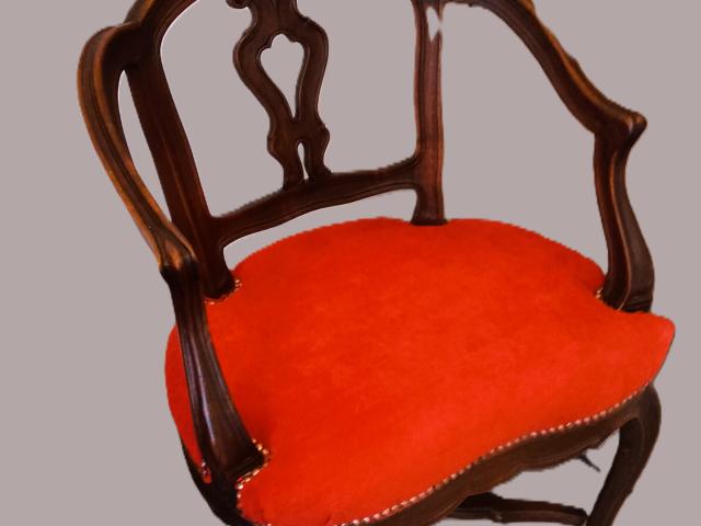 Fotoliu retapitat mobilier de epoca colectie mobila antica vintage retro antichitati