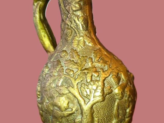 Carafa bronz 7 kg  vintage mobilier de epoca decoratiuni de colectie antichitati