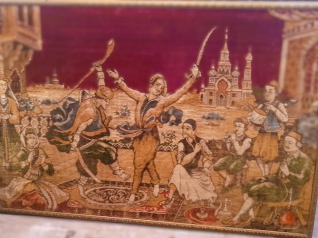 Tapiserie vintage antic mobilier de epoca mobila de colectie antichitati,