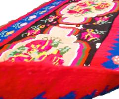 Covor lana taranesc vintage antic mobilier de epoca obiecte traditionale antichitati