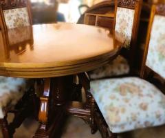 Masa cu scaune vintage antice mobilier de epoca mobila de colectie retro antichitati,