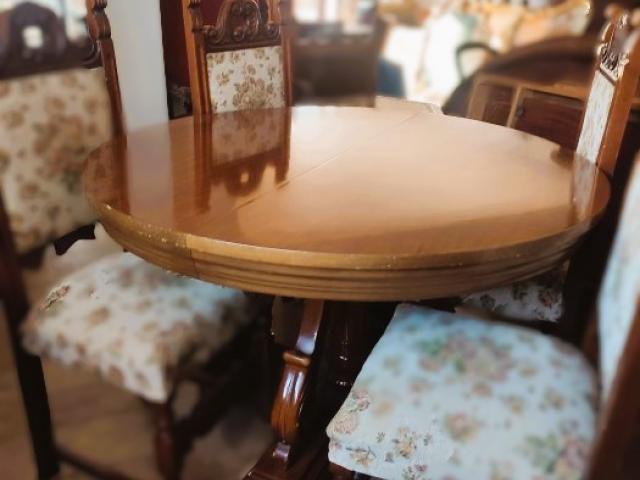 Masa cu scaune vintage antice mobilier de epoca mobila de colectie retro antichitati,