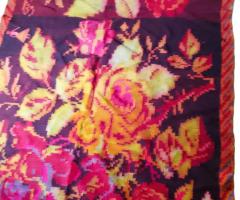 Covor lana taranesc vintage antic piese de epoca obiecte rustice traditionale antichitati