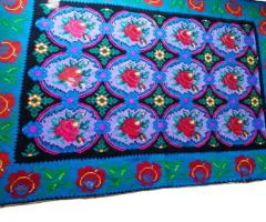 Covor lana taranesc vintage antic piese de epoca obiecte rustice traditionale antichitati