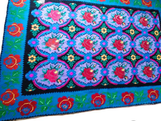 Covor lana taranesc vintage antic piese de epoca obiecte rustice traditionale antichitati