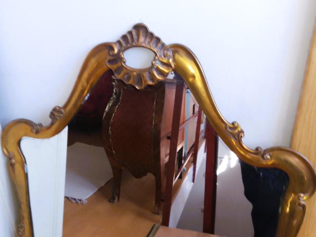 Oglinda bronz antica mobilier de epoca mobila vintage retro antichitati