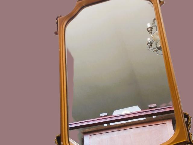 Oglinda antica lemn mobila de epoca mobilier vintage retro antichitati