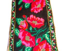 Covor lana taranesc vintage antic piese de epoca obiecte rustice traditionale antichitati