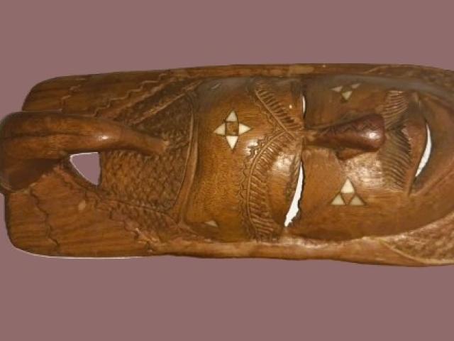 Masca Afrique vintage retro obiecte de colectie, decoratiuni de epoca