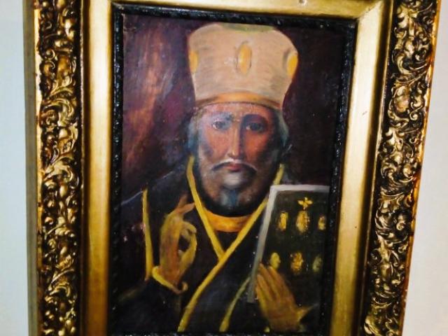 Icoana veche decoratiuni rustice antice vintage obiecte de colectie antichitati