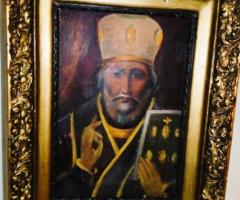 Icoana veche decoratiuni rustice antice vintage obiecte de colectie antichitati