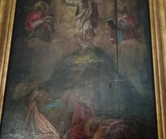 Icoana pe lemn veche antica obiecte  de cult ,religioase, canonice antichitati