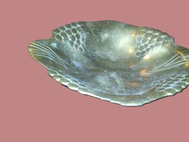 Fructiera bronz vintage antic mobila de epoca mobila veche de colectie antichitati