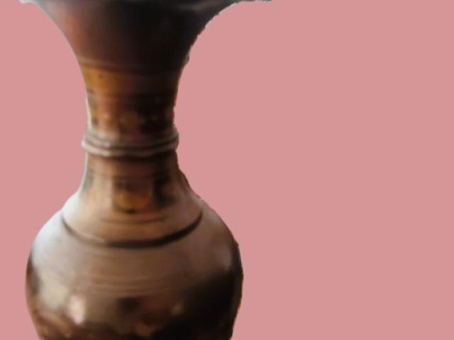 Vaza bronz antic retro obiecte decor vintage antichitati