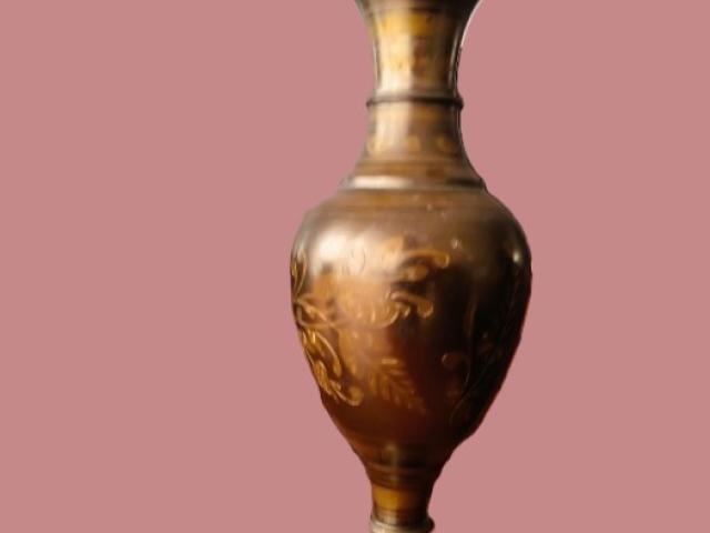 Vaza bronz antic retro obiecte decor vintage antichitati