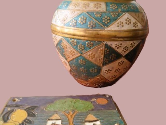 Cloissonnee obiecte antice vintage decoratiuni unicat antichitati