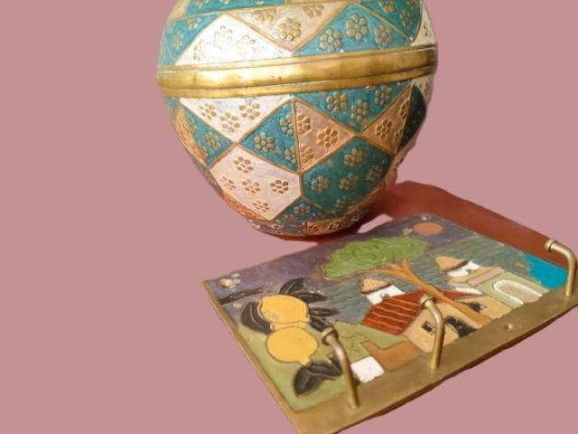 Cloissonnee obiecte antice vintage decoratiuni unicat antichitati
