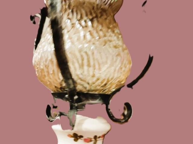 Lampa portelan iluminat vintage epoca obiecte antice de colectie antichitati